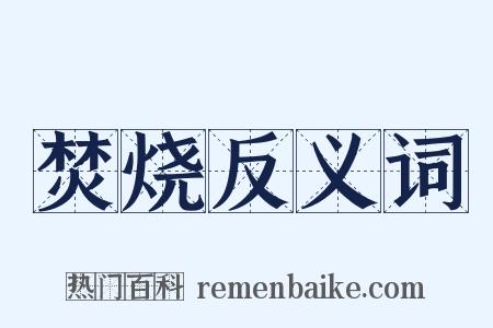焚烧反义词是什么意思的图片